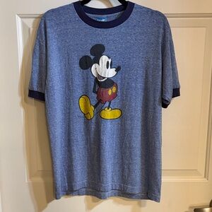 Vintage Disney Heather Blue Mickey Mouse Men's Tee